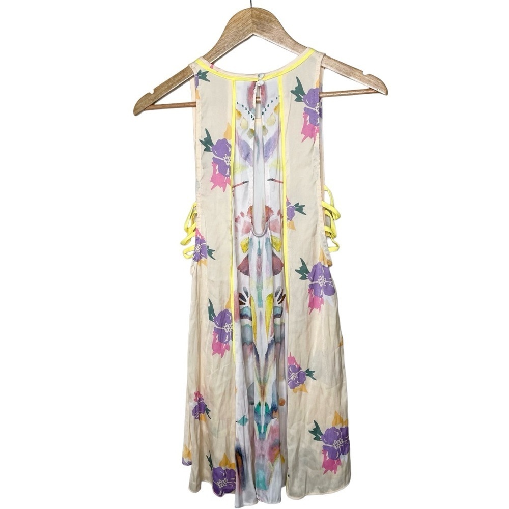Free People Dream Free Watercolor Slip‎ Tunic Mini Dress - Picture 6 of 16